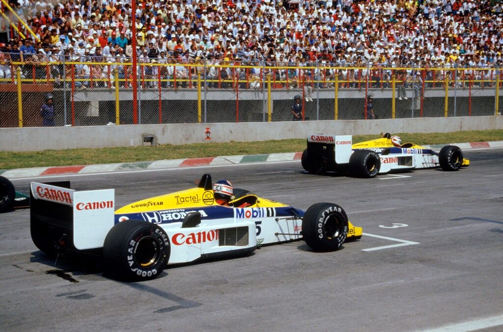 Нелсън Пике, Найджъл Менсъл, Гран при на Мексико, 1986